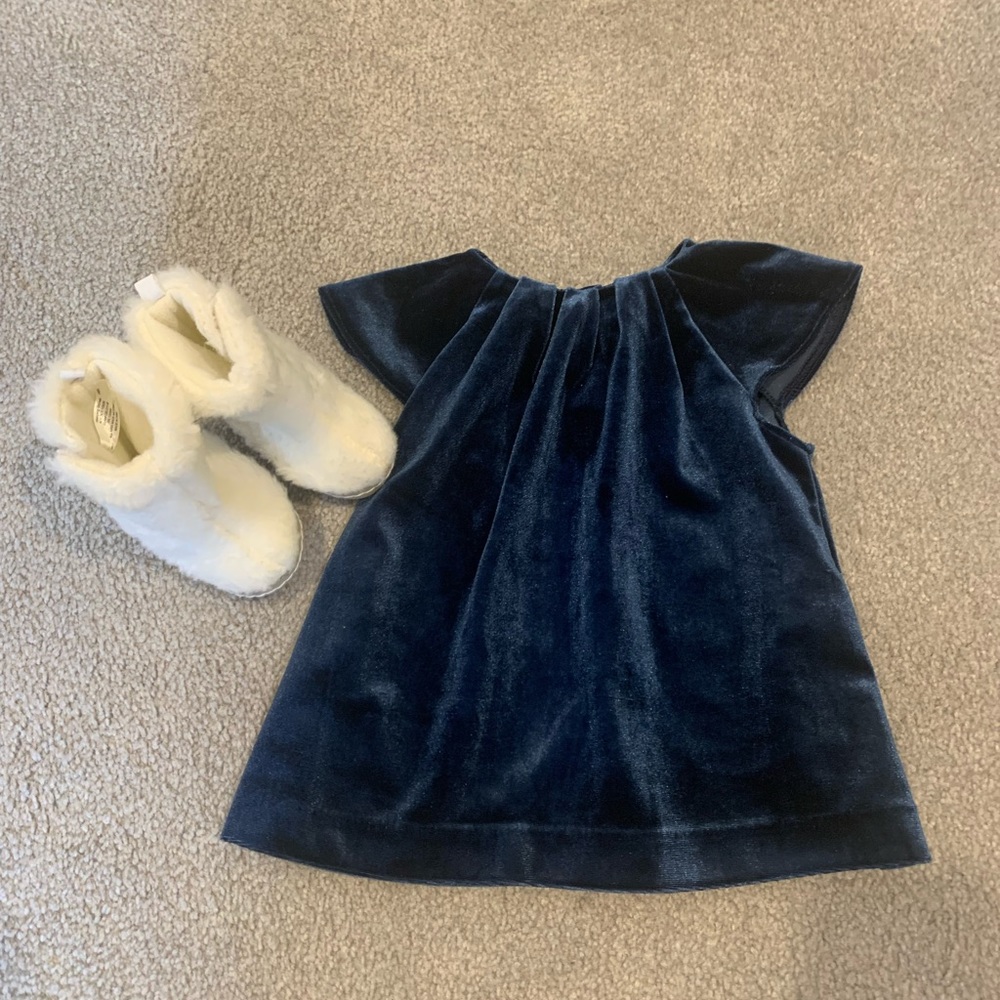 Joe Fresh baby tunic/dress with faux booties